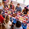 100PCS 250th Anniversary Patriotic Party Supplies Set for 25 Guests – Red, White & Blue Disposable Tableware with Plates, Napkins & Forks for 4th of July, Independence Day (1776–2026 Decor)